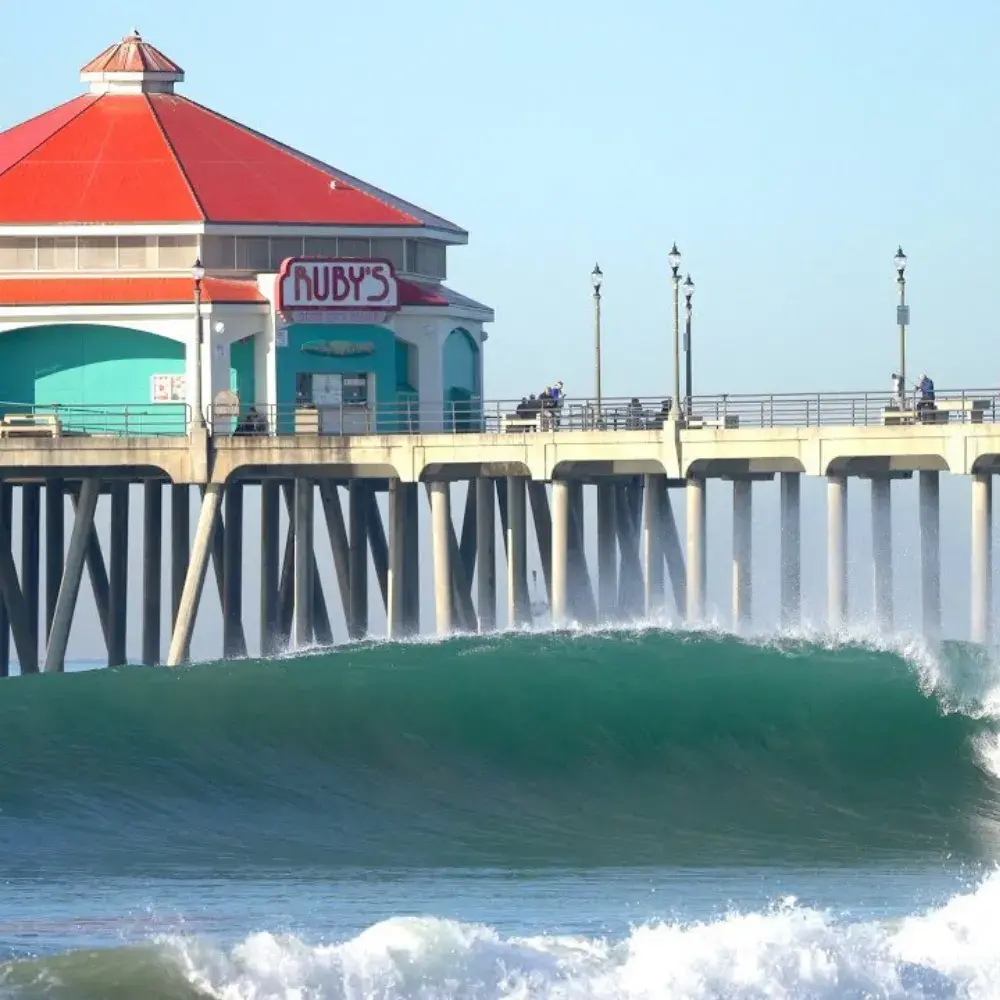 Surf the Waves at Huntington Beach Pier in Huntington Beach, CA ...